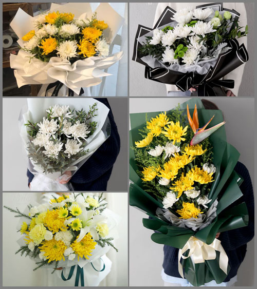 贵州六盘水盘县双龙山街道古德村白事花束代送